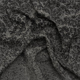 Italian Black and White Abstract Stretch Jacquard