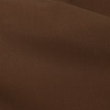 Italian Warm Brown Stretch Cotton Woven with Cocoa Waxy Laminate