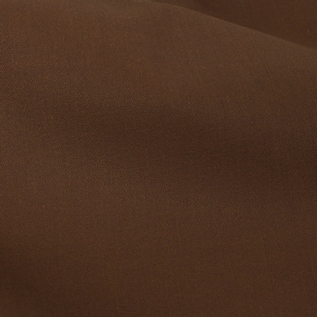 Italian Warm Brown Stretch Cotton Woven with Cocoa Waxy Laminate