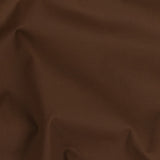 Italian Warm Brown Stretch Cotton Woven with Cocoa Waxy Laminate