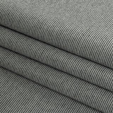 Theory Italian Black and Ecru Striped Double Knit