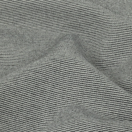 Theory Italian Black and Ecru Striped Double Knit