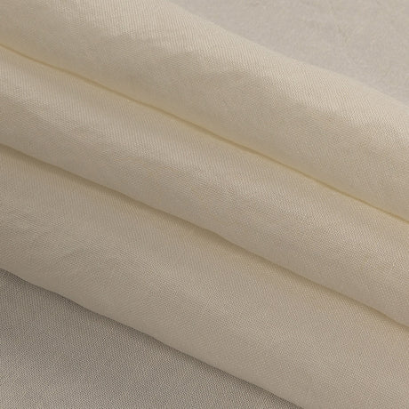 Italian Off-White Linen and Rayon Woven