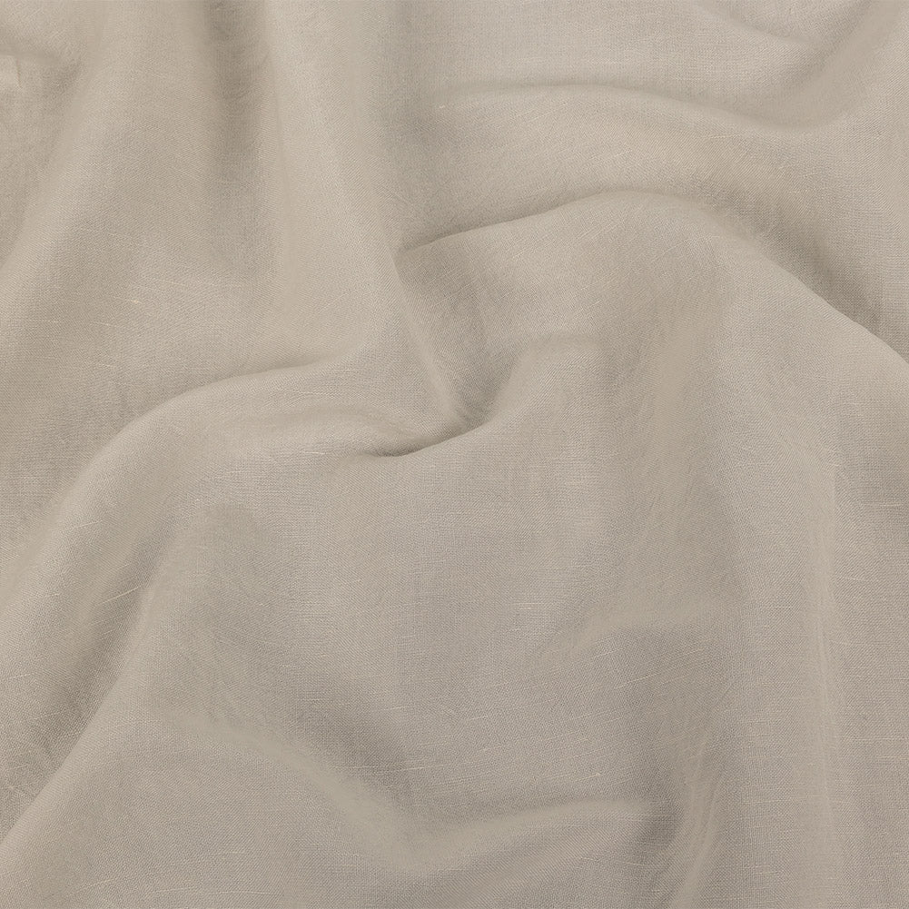 Italian Off-White Linen and Rayon Woven