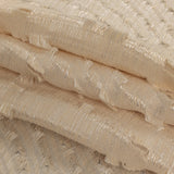 Ivory Fringed Waves Novelty Woven