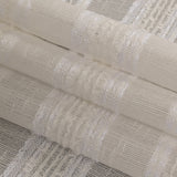 White Novelty Woven with Tactile Stripes