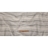 White Novelty Woven with Tactile Stripes