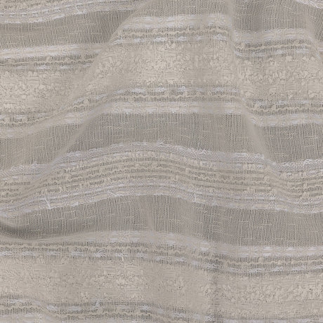 White Novelty Woven with Tactile Stripes