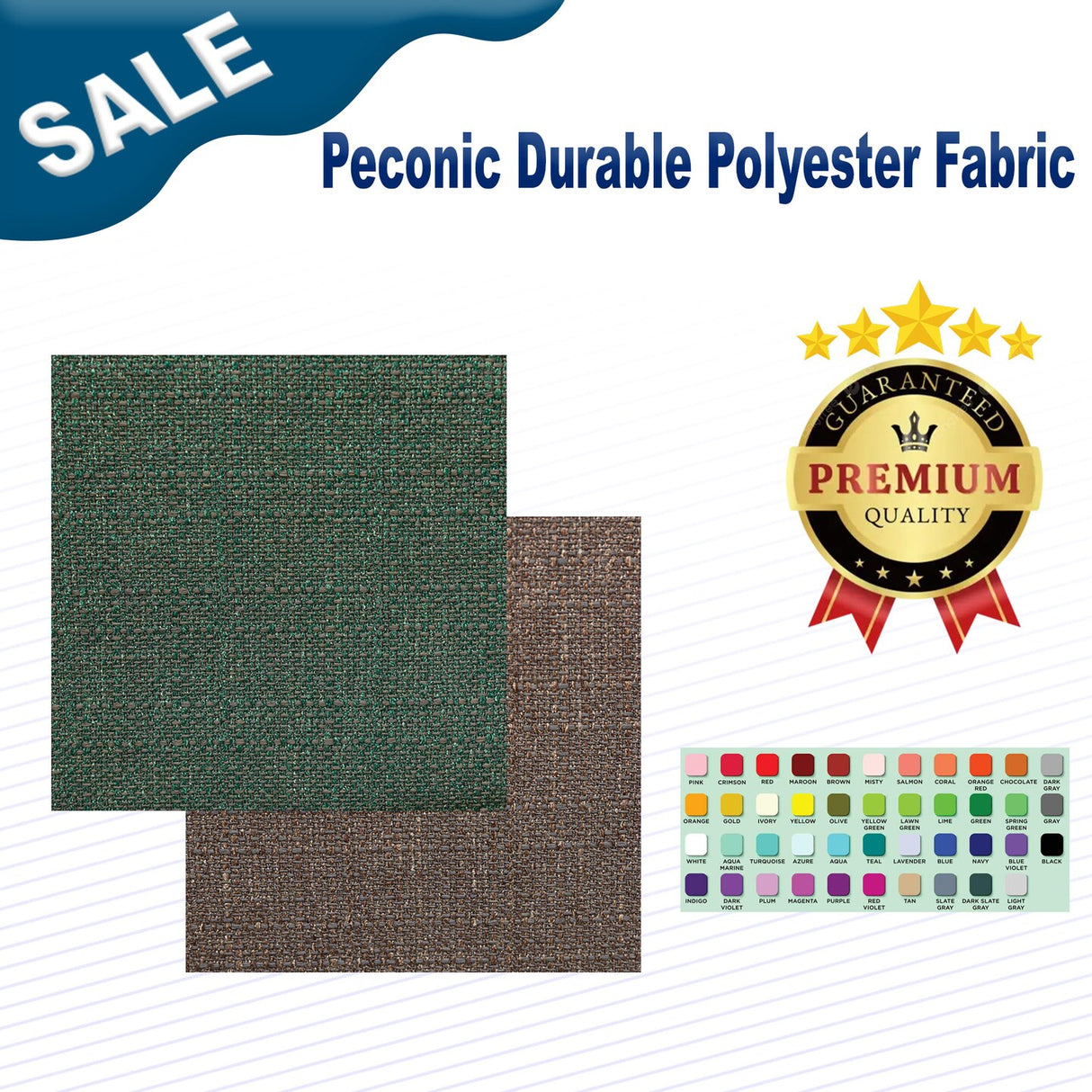1 Yard Peconic Durable Polyester Fabric