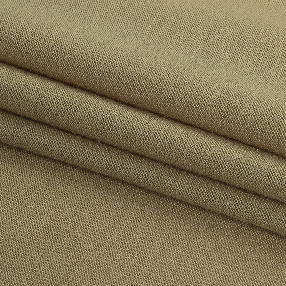 Beige Stretch Rayon Jersey