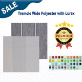 1 Yard Tremolo Wide Polyester with Lurex