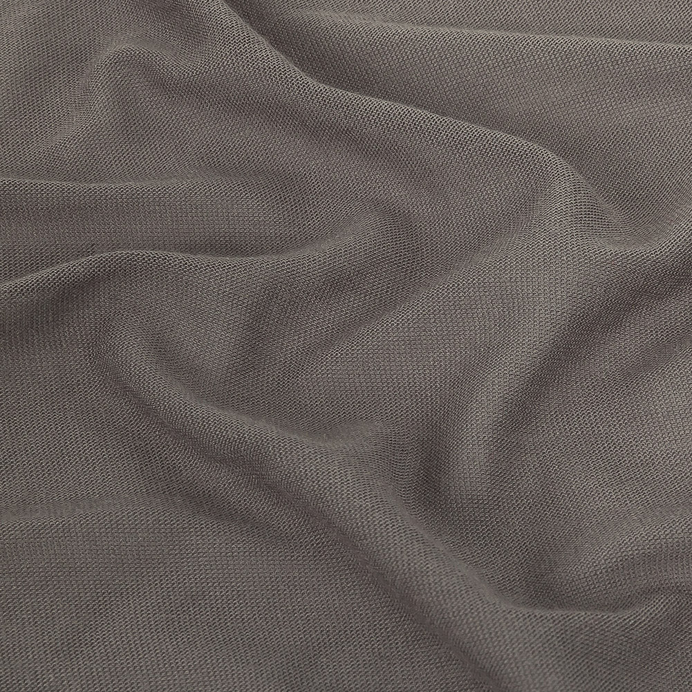Gray Tissueweight Stretch Rayon Jersey