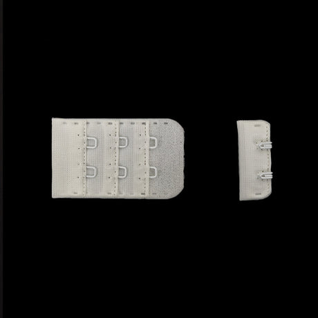 Marshmallow Bra Hook and Eye Back Closure - 2 x 3