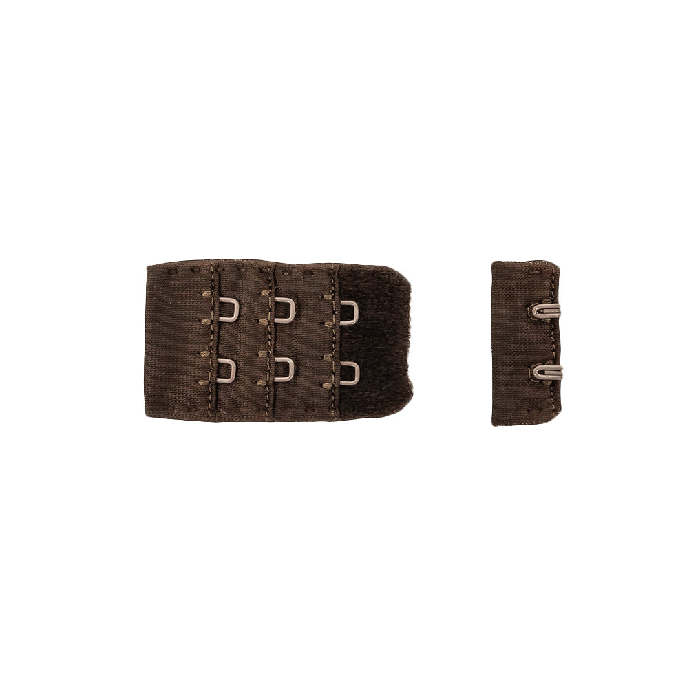 Slate Black Bra Hook and Eye Back Closure - 2 x 3