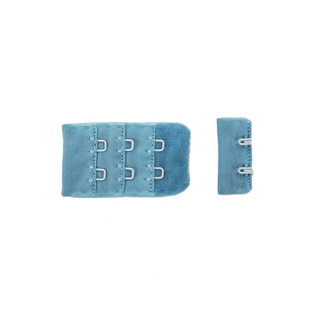 Medium Blue Bra Hook and Eye Back Closure - 2 x 3