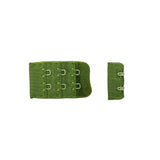 Grass Green Bra Hook and Eye Back Closure - 2 x 3