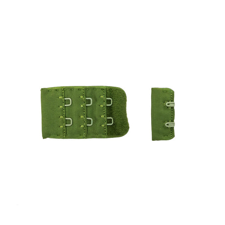 Grass Green Bra Hook and Eye Back Closure - 2 x 3