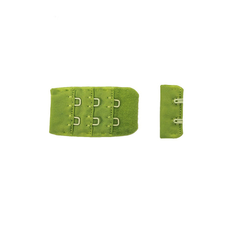 Medium Green Bra Hook and Eye Back Closure - 2 x 3