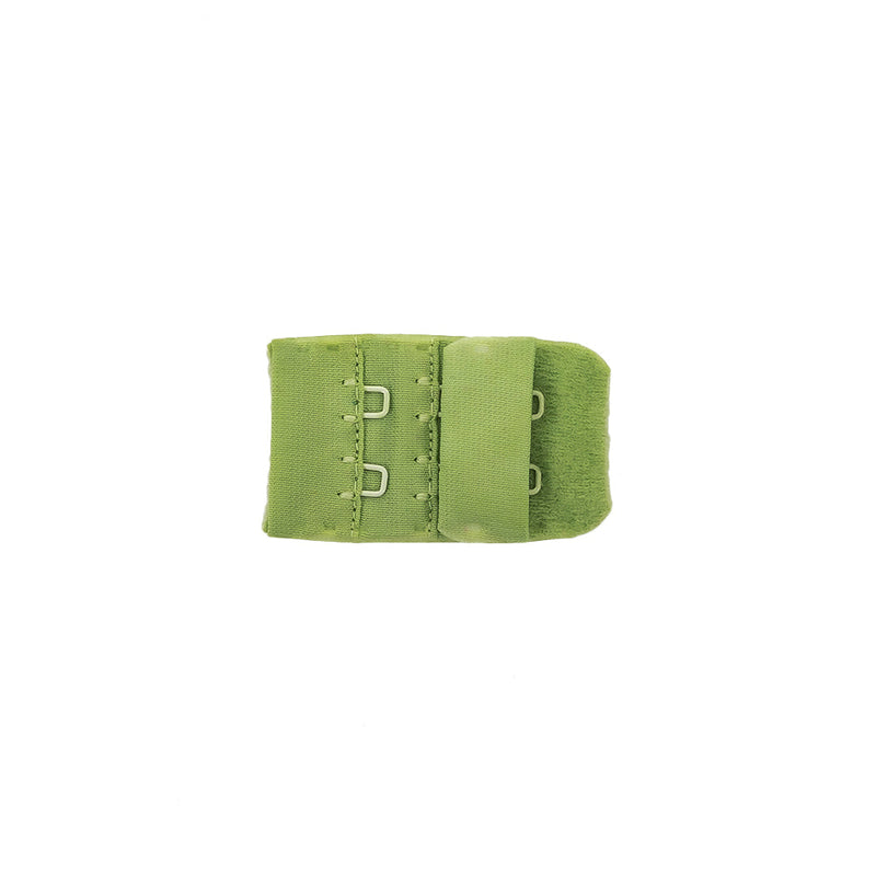 Lucky Green Bra Hook and Eye Back Closure - 2 x 3