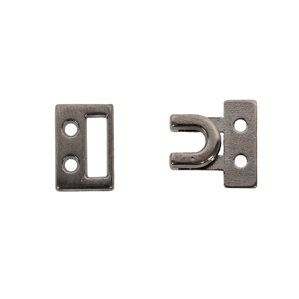 Gunmetal Heavy Duty Clip Fastener - 0.625" x 0.875"