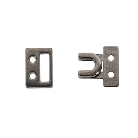 Gunmetal Heavy Duty Clip Fastener - 0.625" x 0.875"
