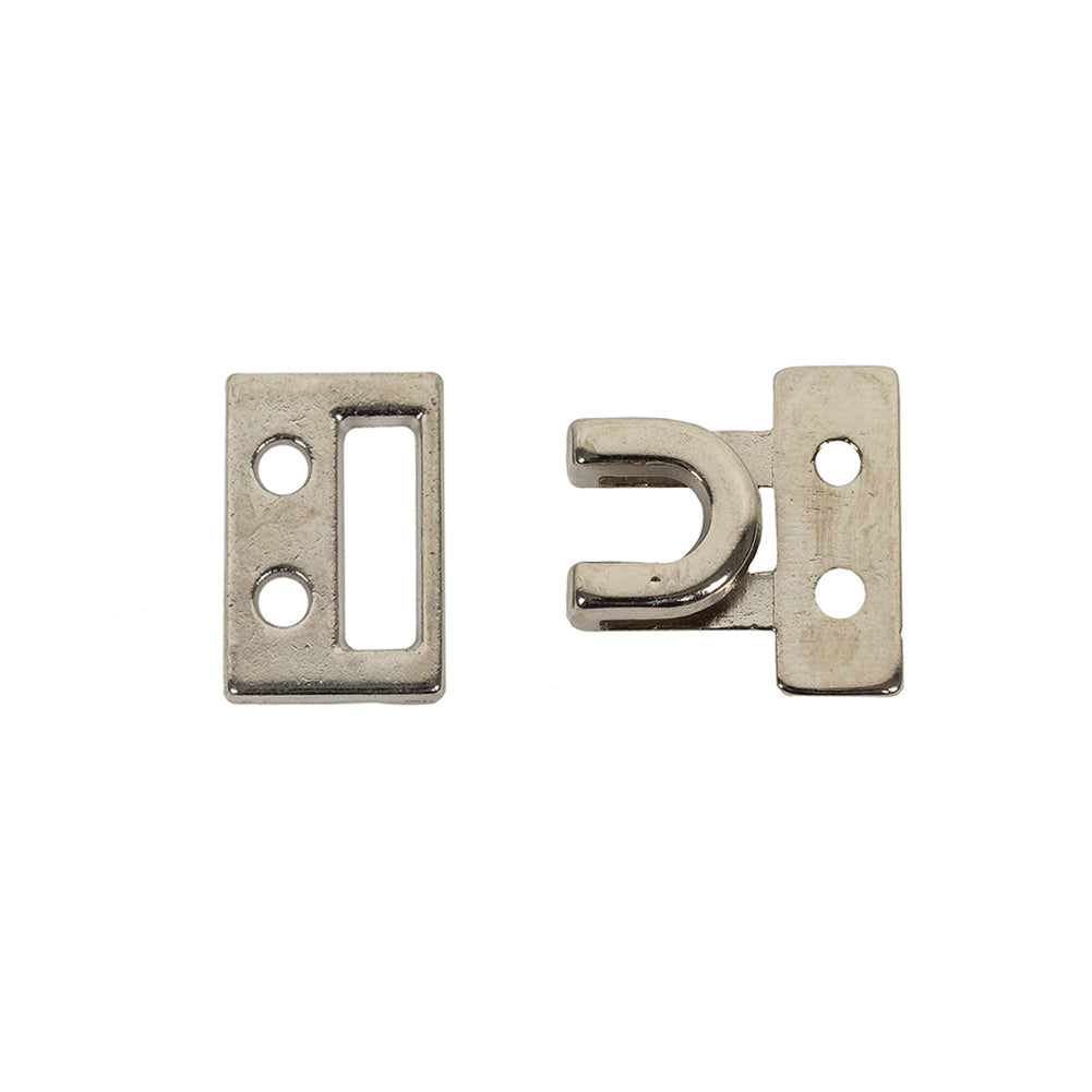 Nickel Heavy Duty Clip Fastener - 0.625" x 0.875"