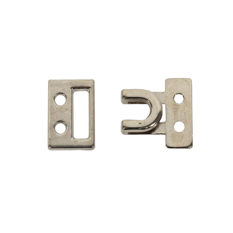 Nickel Heavy Duty Clip Fastener - 0.625" x 0.875"