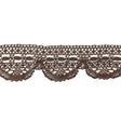 Brown Geometric Lace Trimming - 2.5"