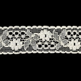 Beige Bordered Lace Trimming - 1.125"