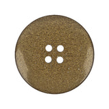 Gold Floral Iridescent Rolled Rim 4-Hole Nylon Button - 44L/28mm