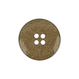 Gold Floral Iridescent Rolled Rim 4-Hole Nylon Button - 36L/23mm