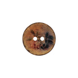 Tecnofantas Floral 2-Hole Coconut Button - 28L/18mm