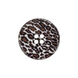 Techno Leopard 4-Hole Plastic Button - 36L/23MM