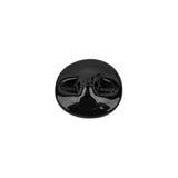 Darkest Pearl Blue Dome Shaped Oval Self Back Button - 24L/15mm
