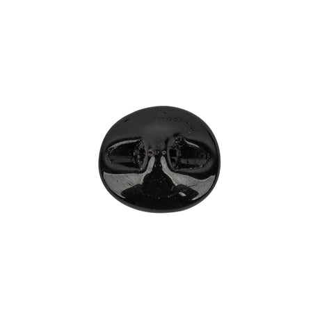 Darkest Pearl Blue Dome Shaped Oval Self Back Button - 24L/15mm