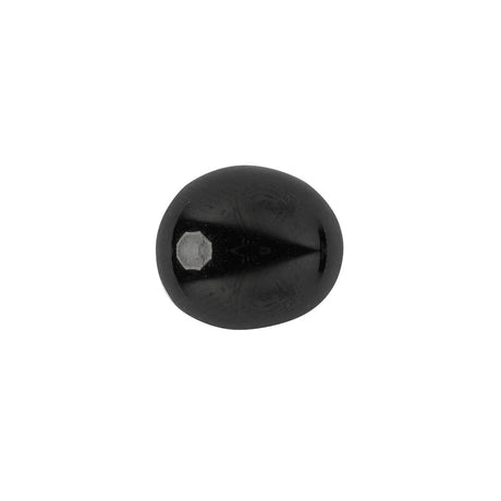 Darkest Pearl Blue Dome Shaped Oval Self Back Button - 24L/15mm