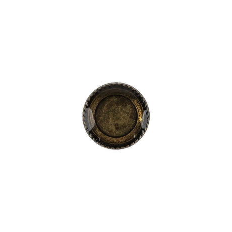 Amber and Bronze Iridescent Resin-Casted Blouse Button - 17L/10.5mm