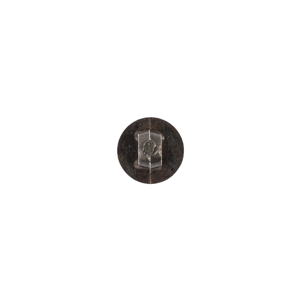 Amber and Bronze Iridescent Resin-Casted Blouse Button - 14L/9mm