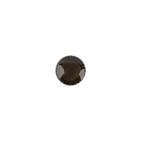 Amber and Bronze Iridescent Resin-Casted Blouse Button - 12L/7.5mm