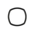 Carbon Rounded Square Metal Ring - 25mm