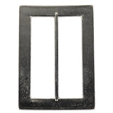 Nickel Hammered and Scored Textural Rectangular Slider - 65mm