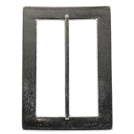 Nickel Hammered and Scored Textural Rectangular Slider - 65mm