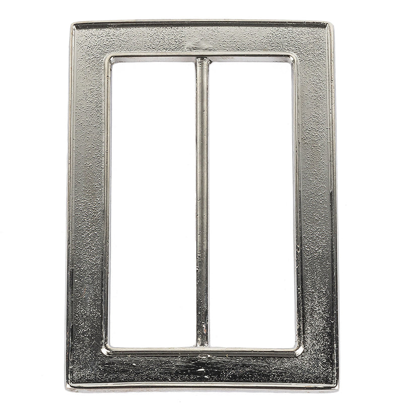 Nickel Hammered and Scored Textural Rectangular Slider - 65mm