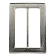 Nickel Hammered and Scored Textural Rectangular Slider - 65mm