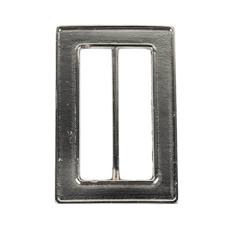 Nickel Hammered and Scored Textural Rectangular Slider - 55mm