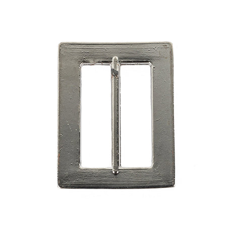 Nickel Hammered and Scored Textural Rectangular Slider - 36mm