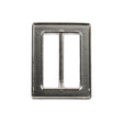 Nickel Hammered and Scored Textural Rectangular Slider - 36mm