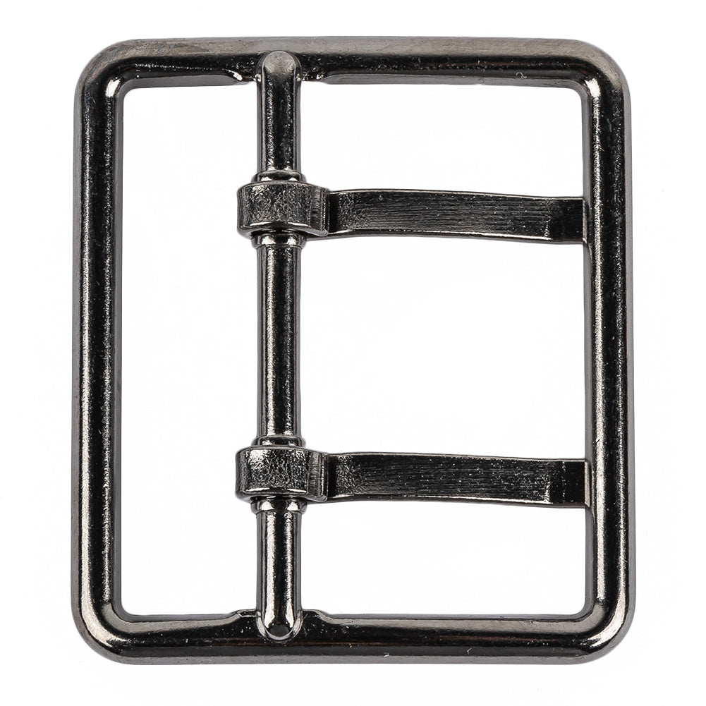 Gunmetal Double Tongue Metal Buckle - 48mm