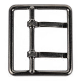 Gunmetal Double Tongue Metal Buckle - 48mm