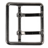 Gunmetal Double Tongue Metal Buckle - 48mm